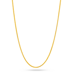 22K Gold TwoTone Spike Chain - 18"