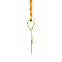 22K Gold Radiant Khanda Pendant