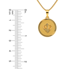 22K Gold Radiant Khanda Pendant