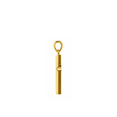 22K Gold Minimalist Cross Pendant