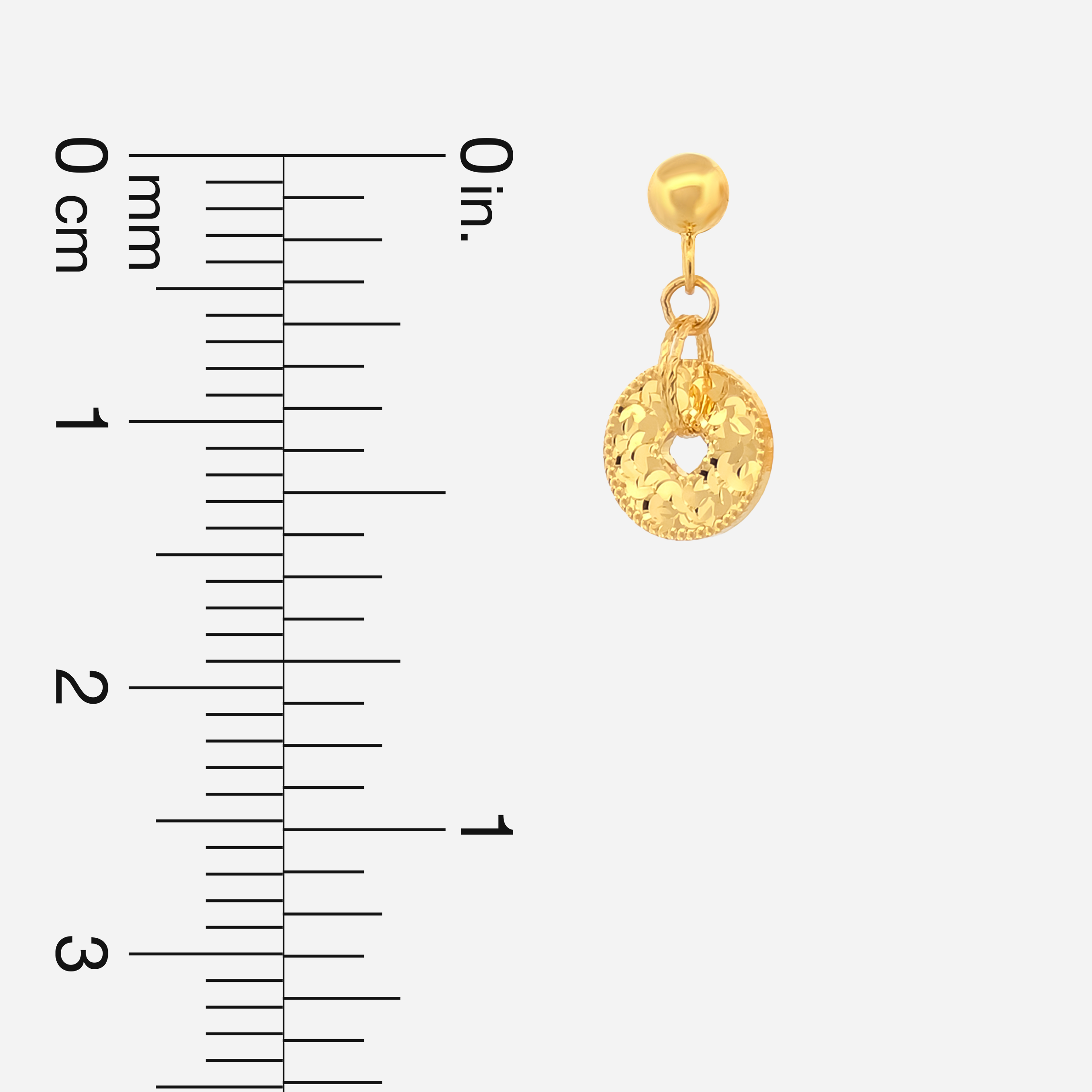 22K Gold Coin Earrings