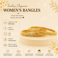 22K Gold Traditional Bangles