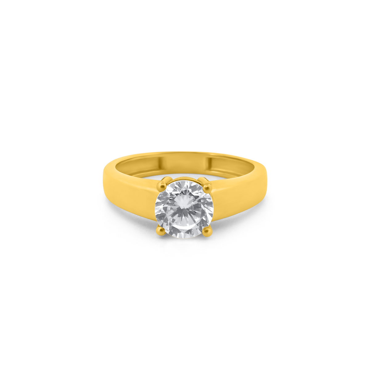 22K Gold Radiant Ring