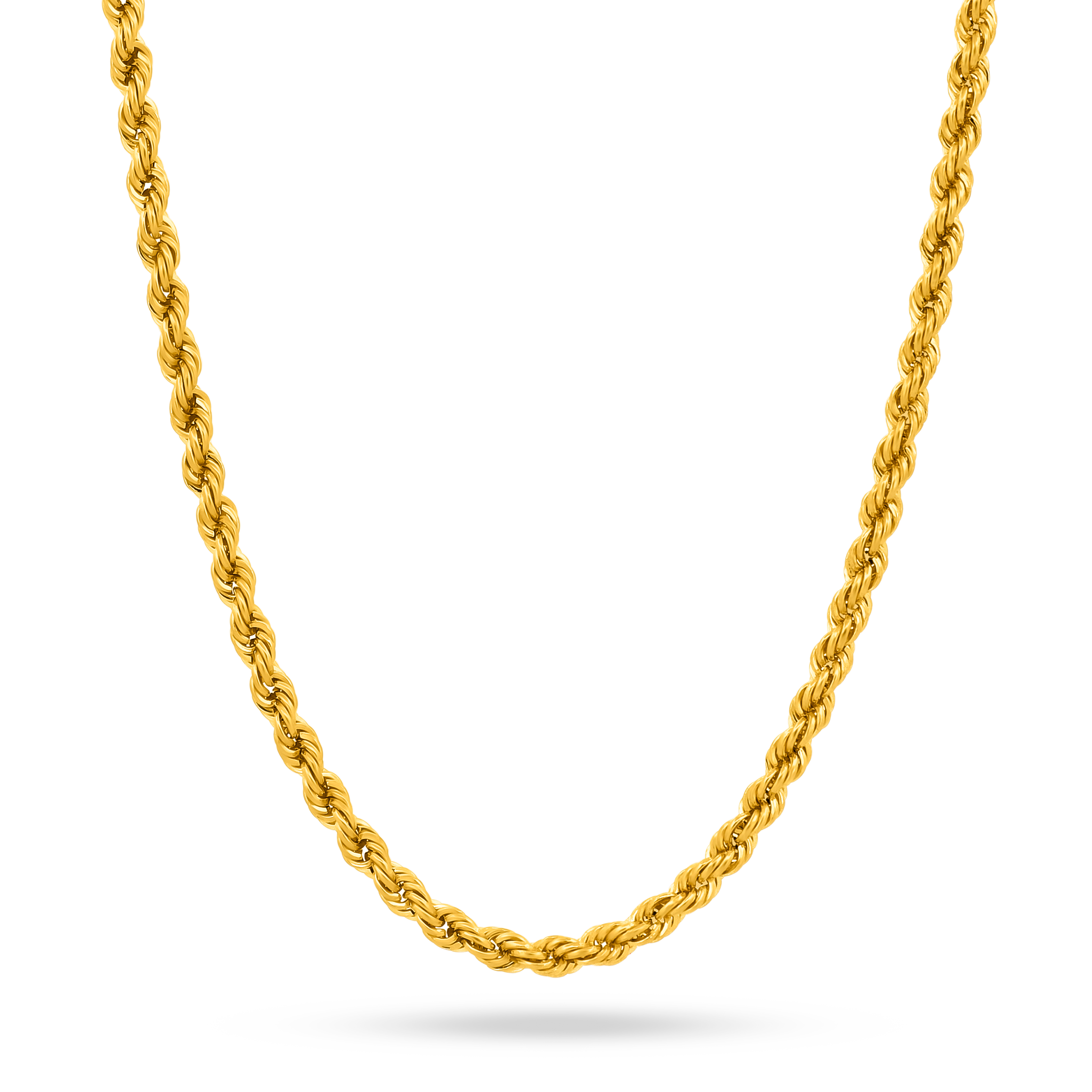 22K Gold Lite Rope Chain - 19.5"