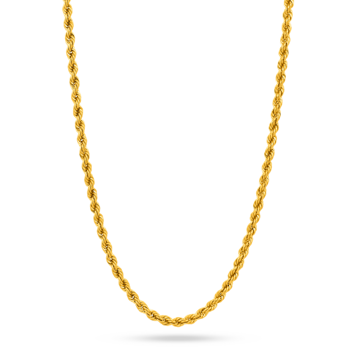 22K Gold Lite Rope Chain - 18"