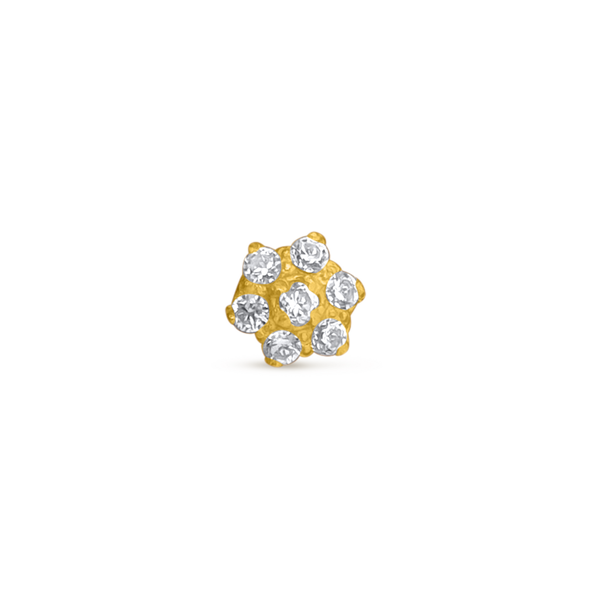 22K Gold luxurious Elegant Nose Pin