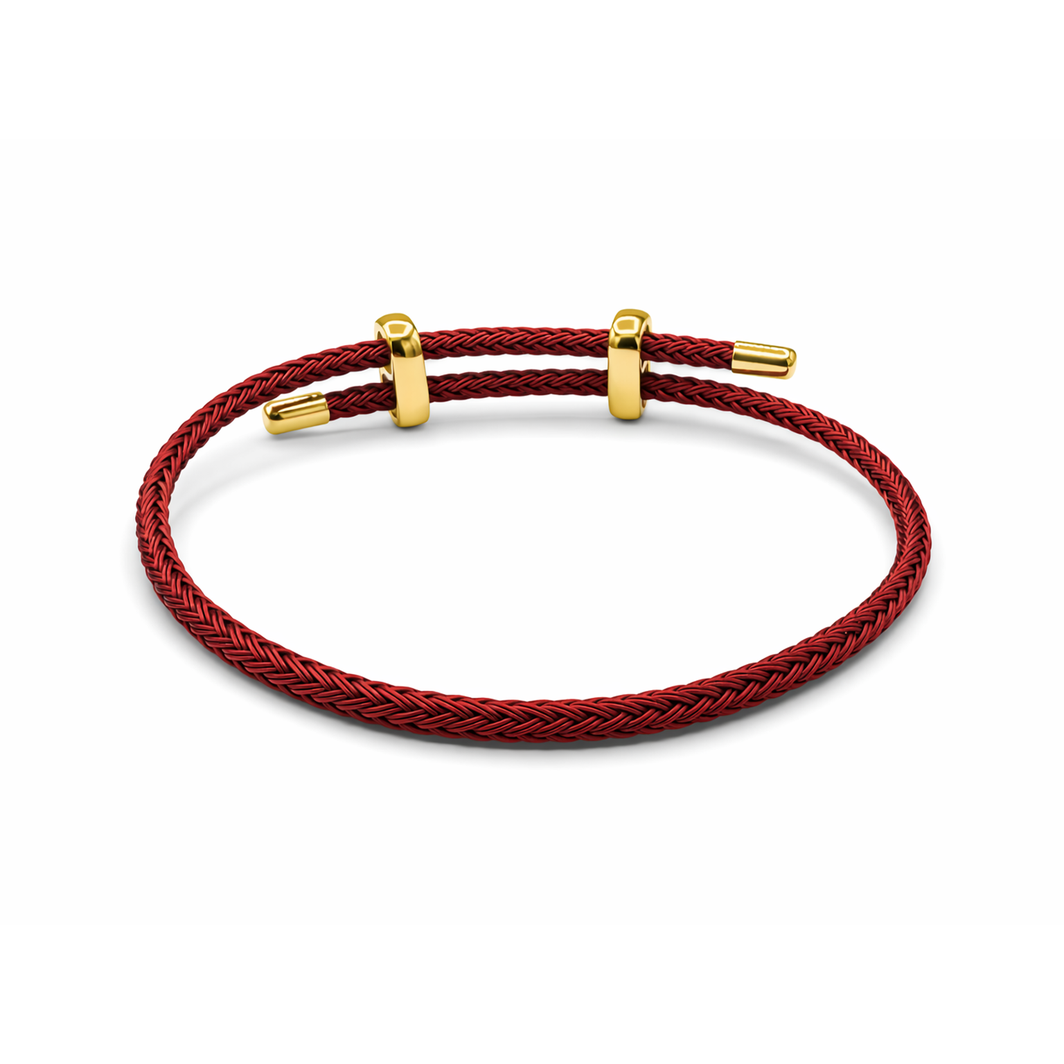 Braided Cord Adjustable Charm Bracelet