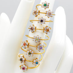 18K Gold Full Spring Ring