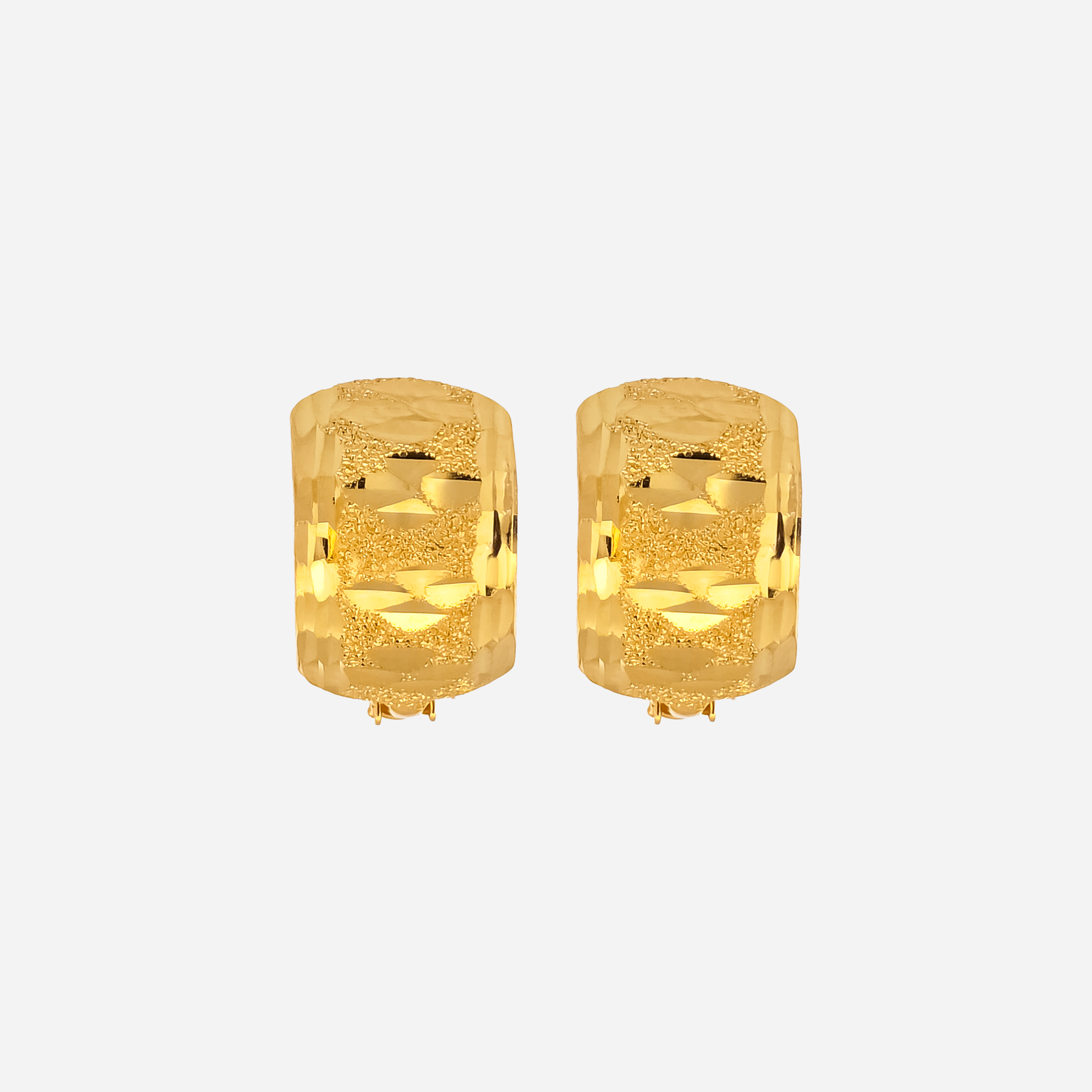 22K Gold Starburst Clip-On Earrings