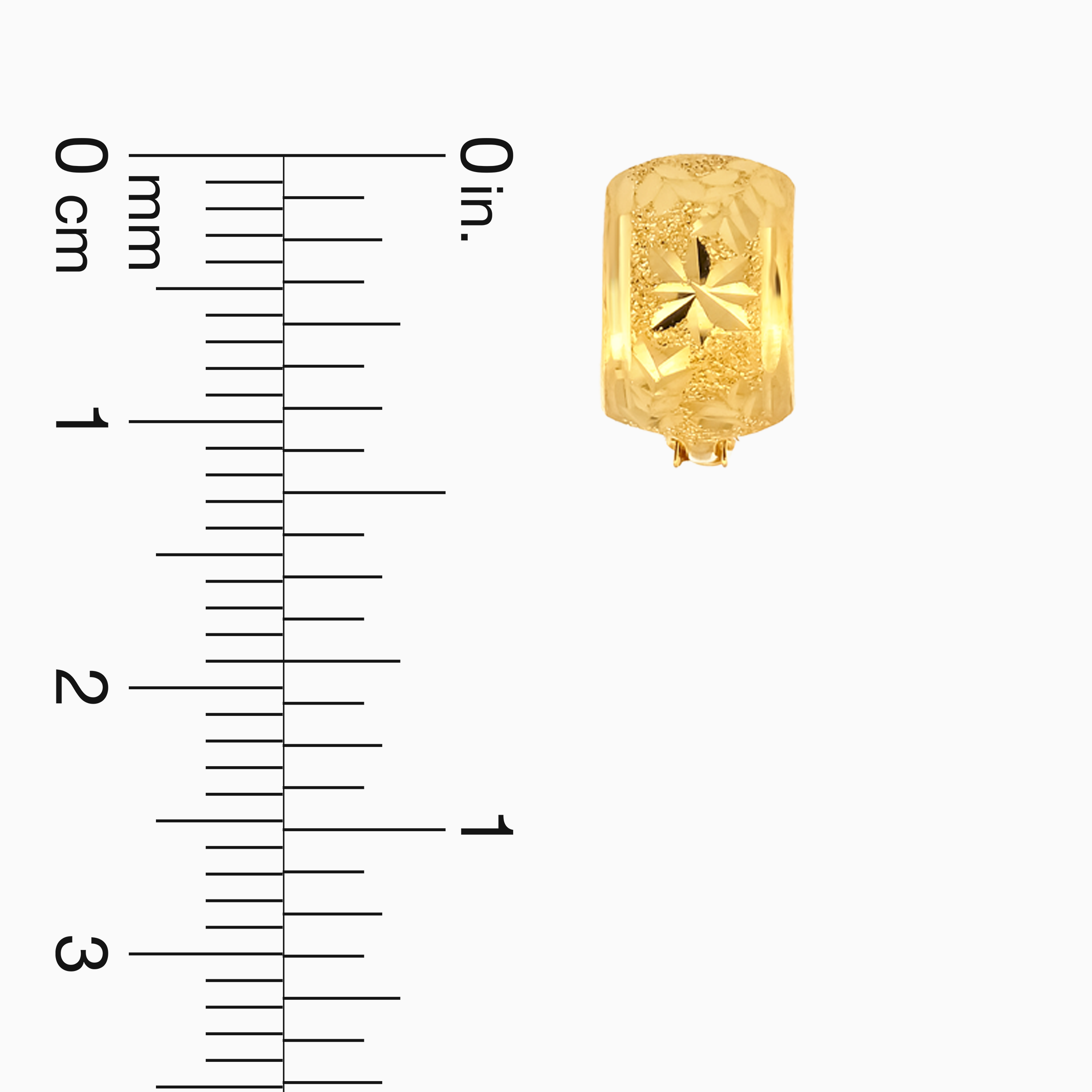 22K Gold Starburst Clip-On Earrings