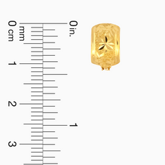 22K Gold Starburst Clip-On Earrings
