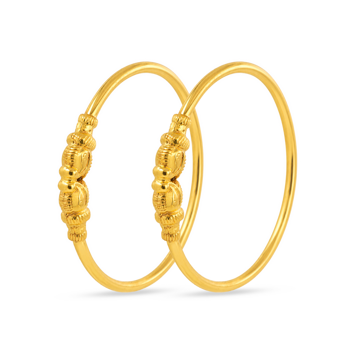 22K Gold Baby Kada Bangles