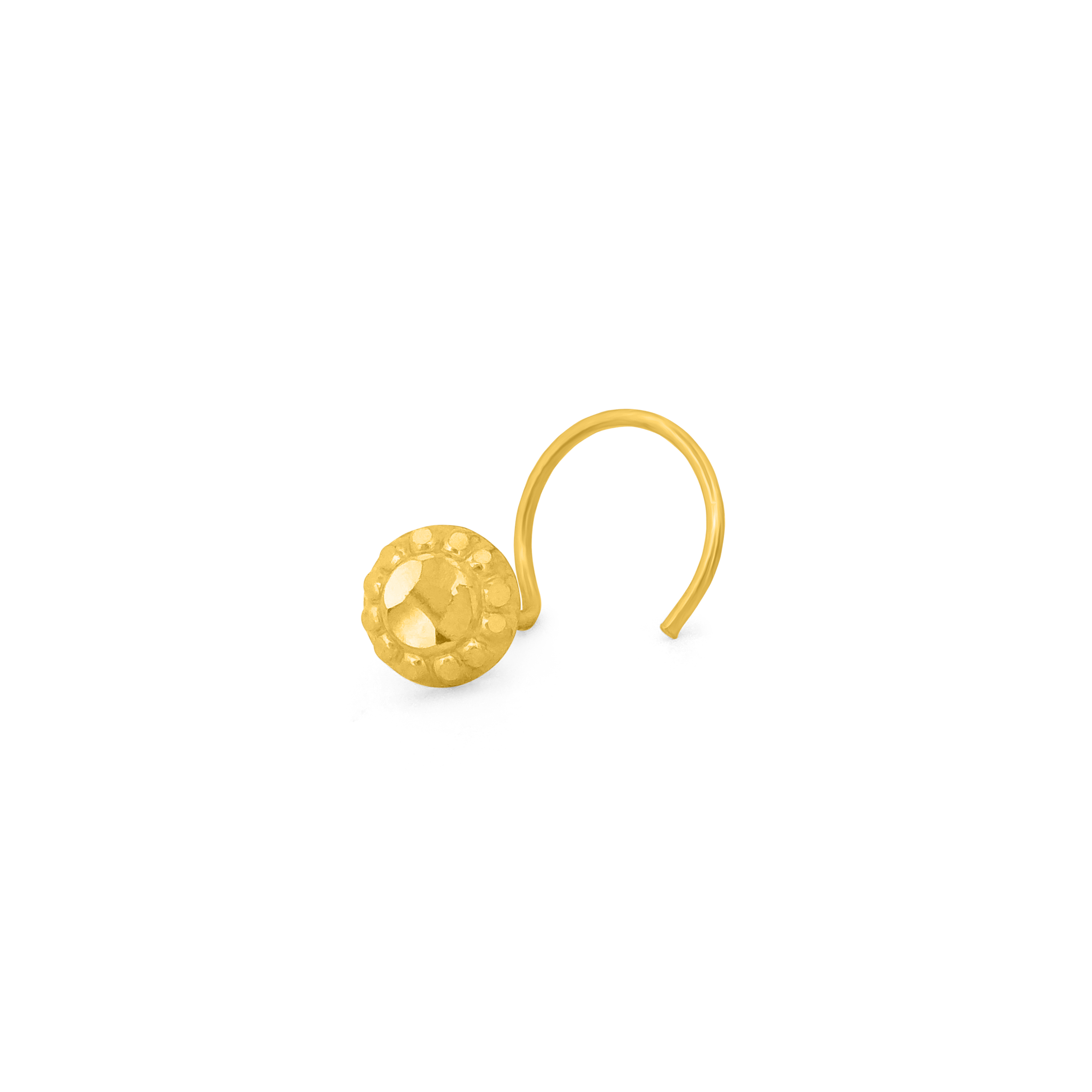 22K Gold Ethereal Nose Pin