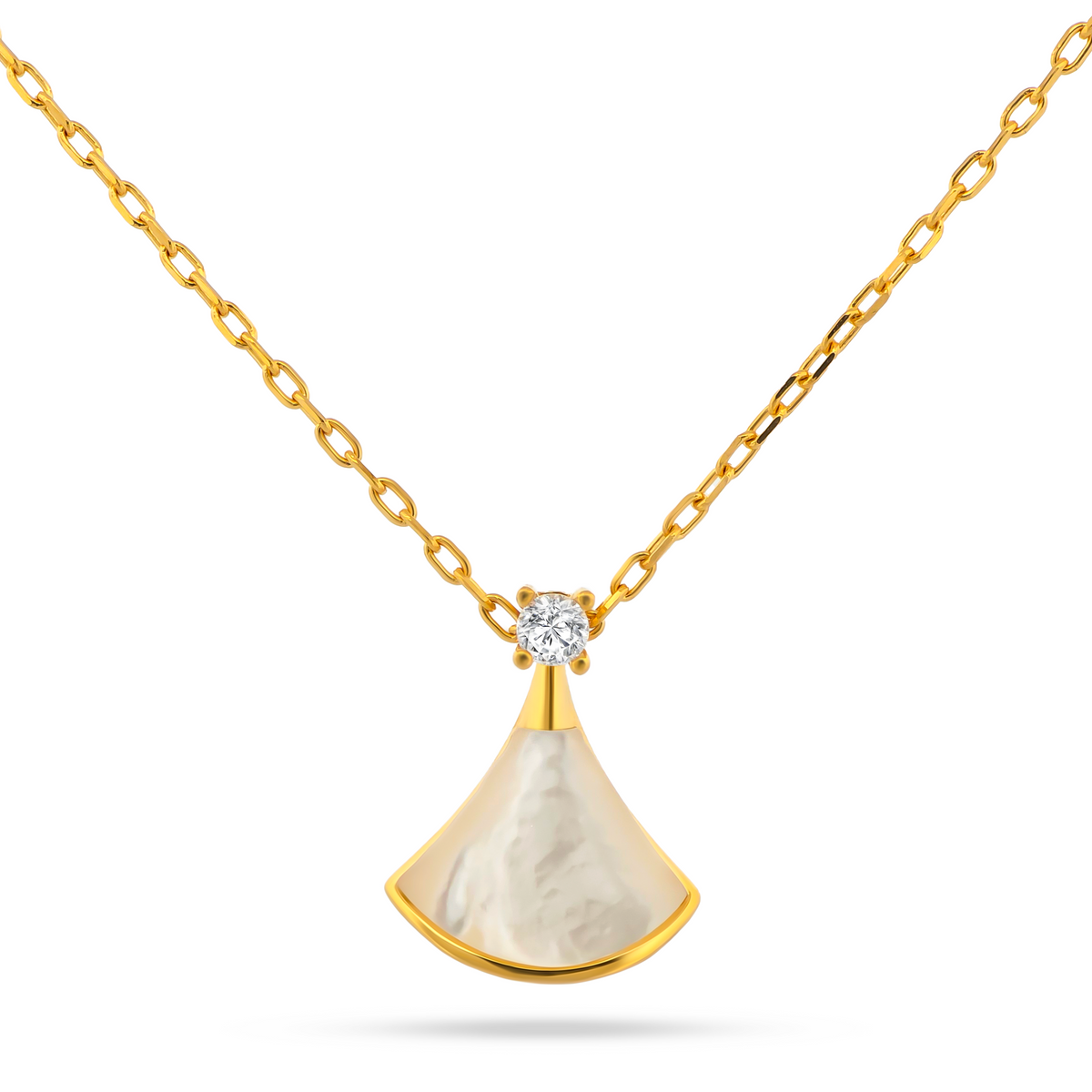 22k Gold Mother of Pearl Necklace