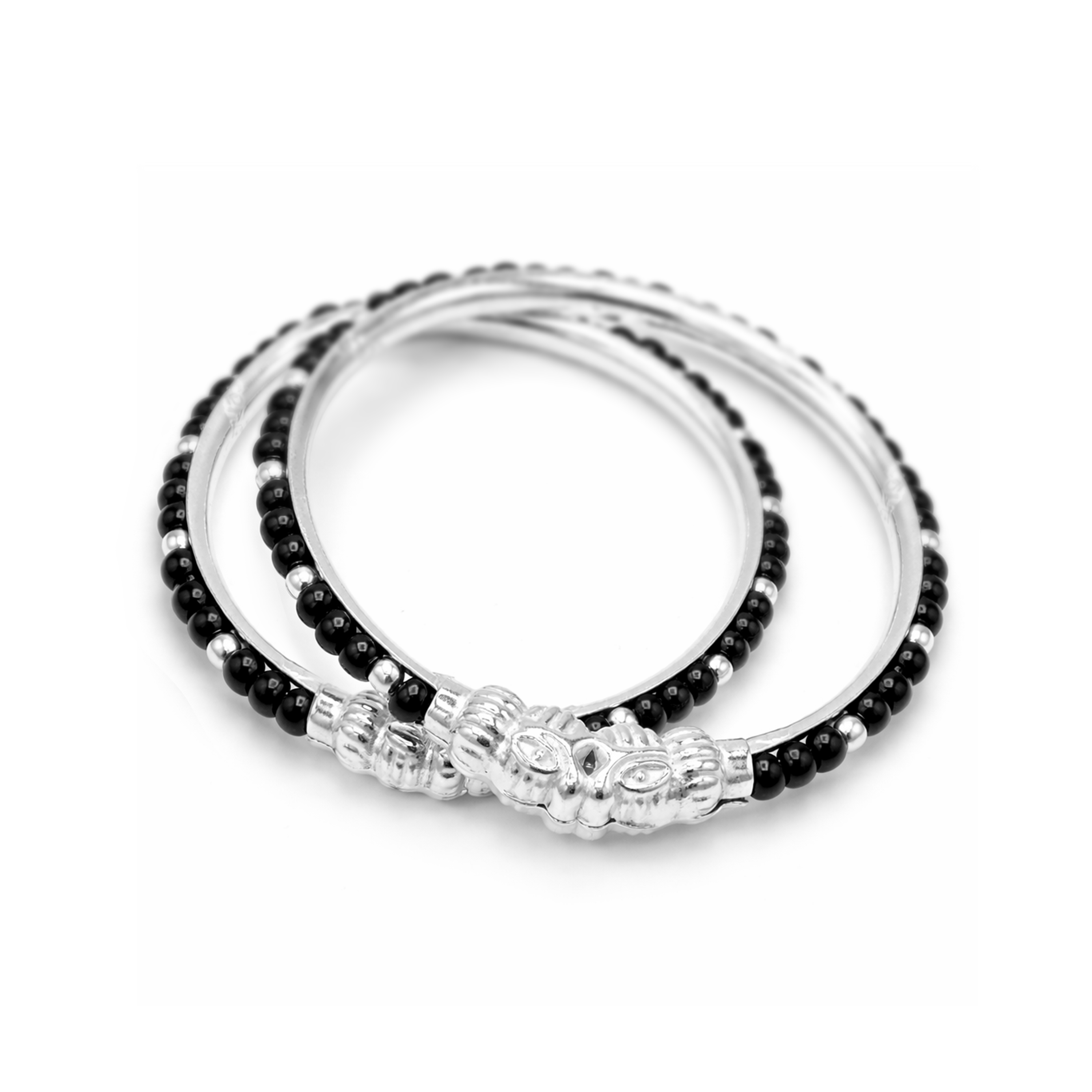 Silver Nazariya Baby Kadas - Set of 2