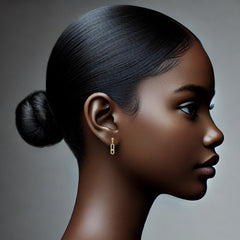 22K Gold Mother of Pearl Earrings