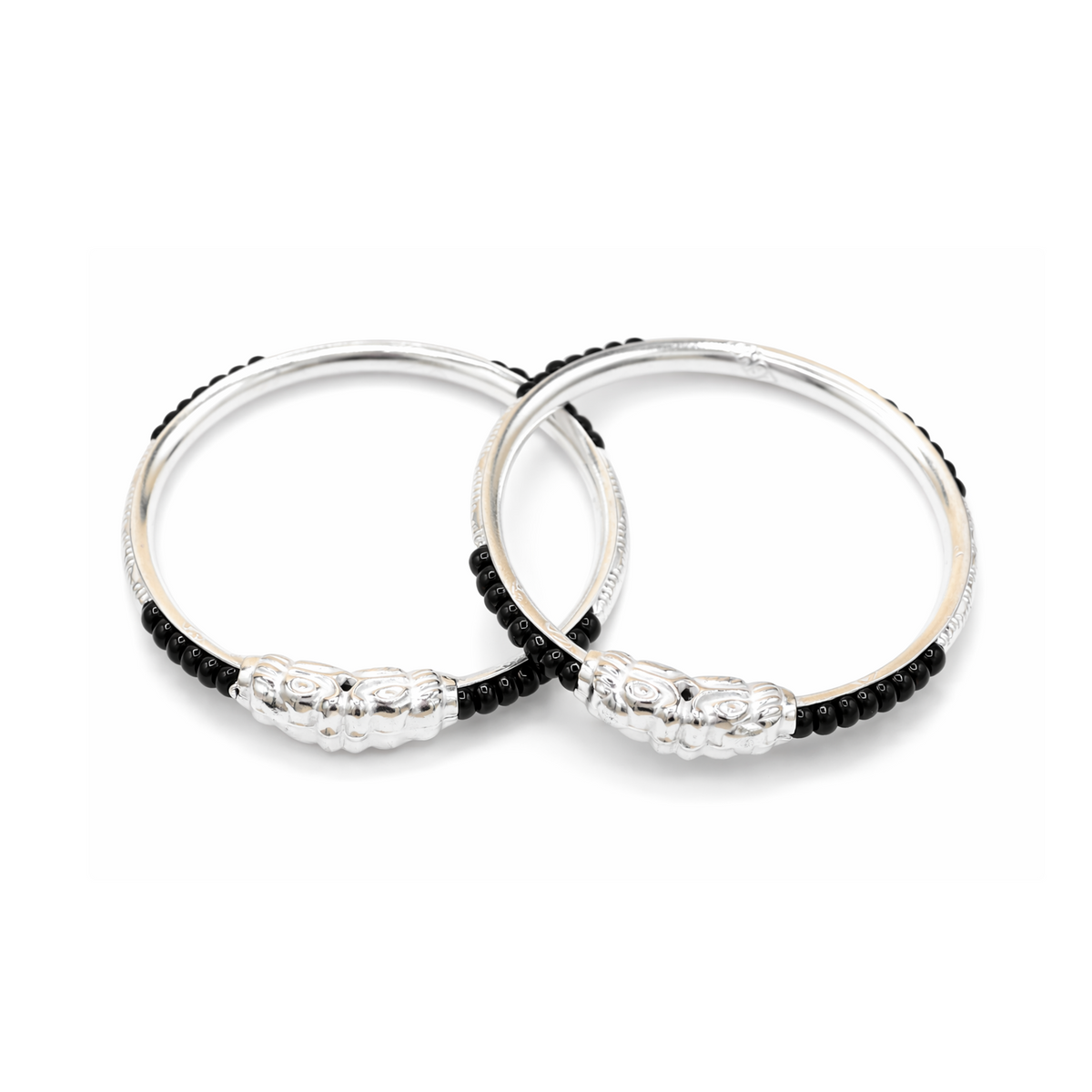Silver Nazariya Baby Kadas - Set of 2