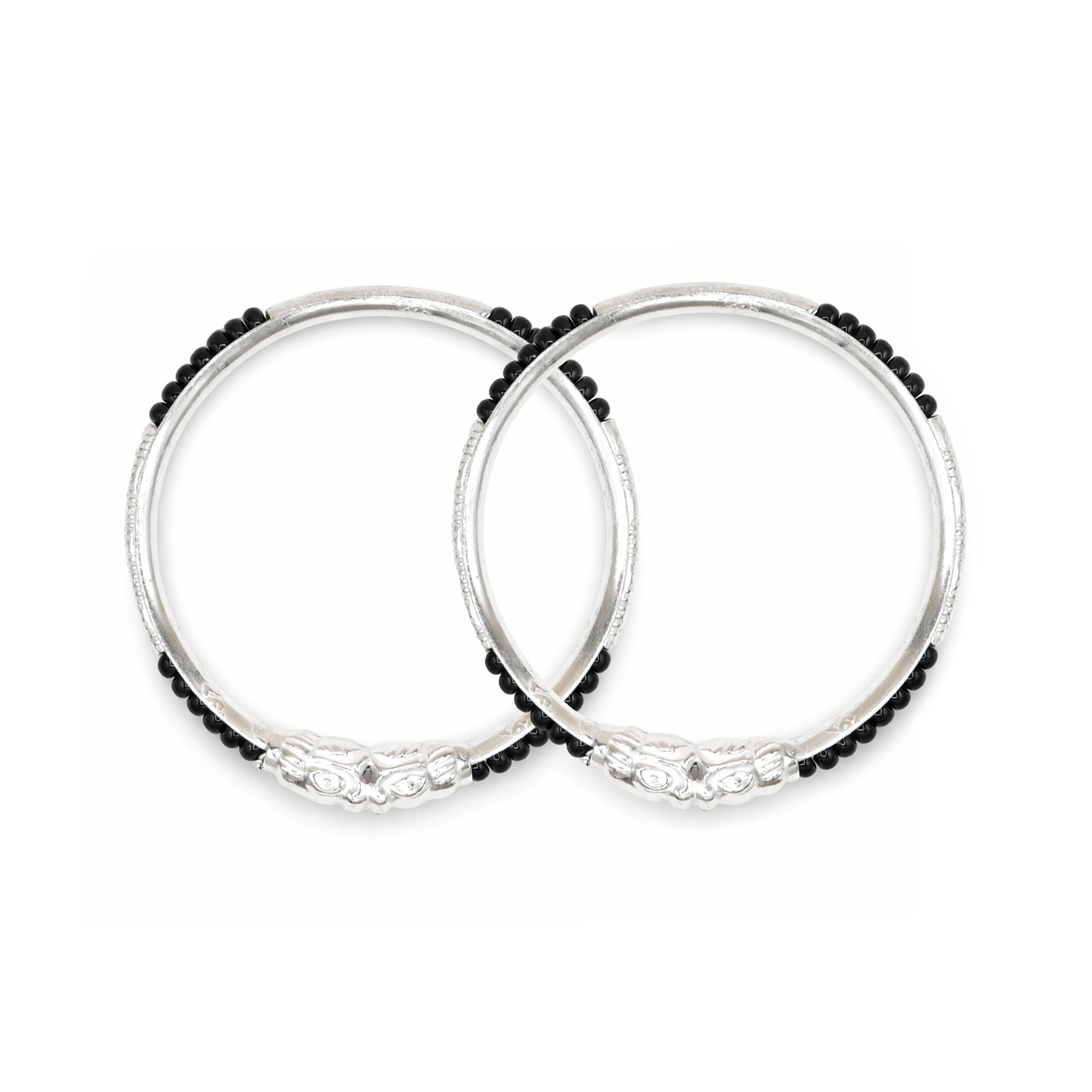 Silver Nazariya Baby Kadas - Set of 2