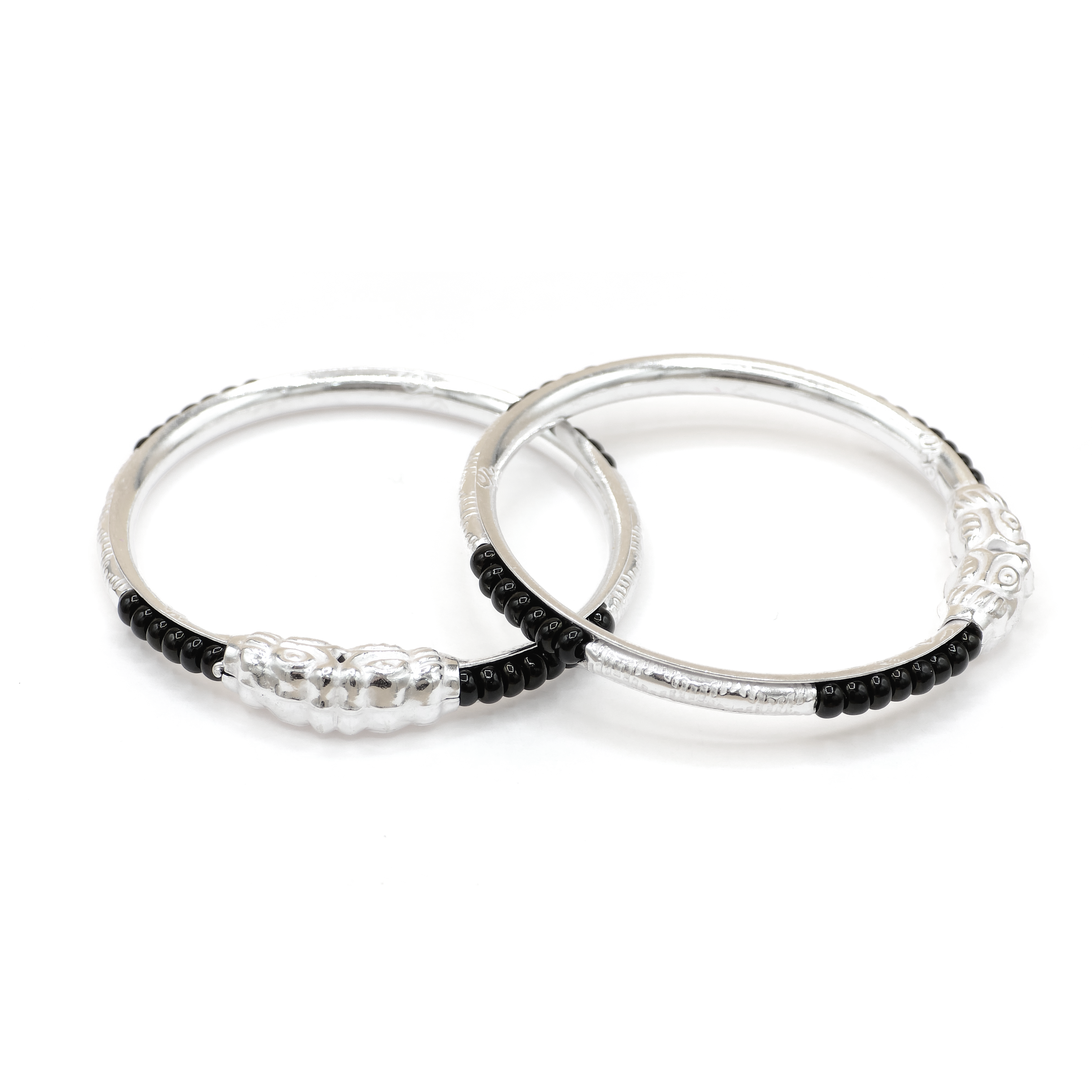 Silver Nazariya Baby Kadas - Set of 2