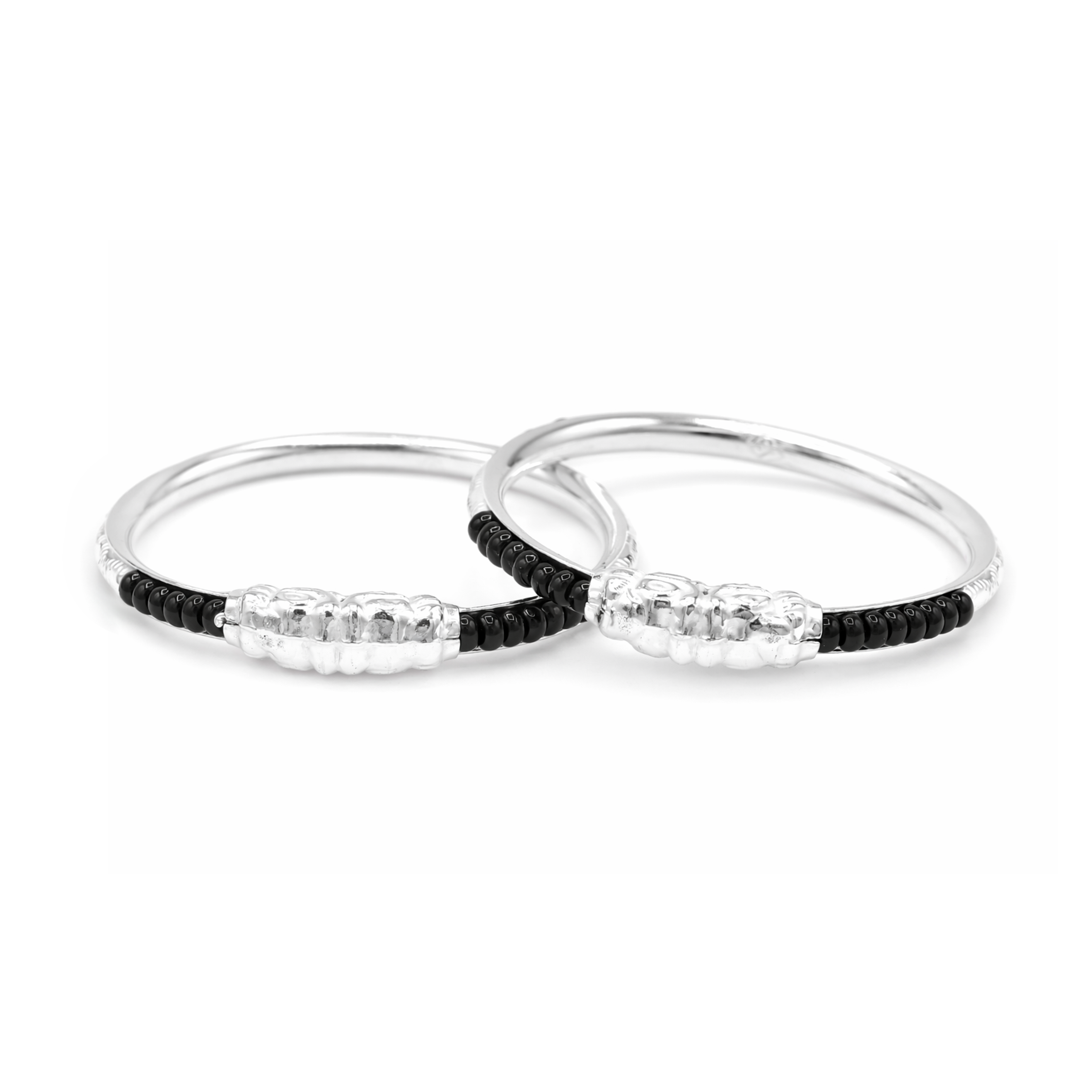 Silver Nazariya Baby Kadas - Set of 2