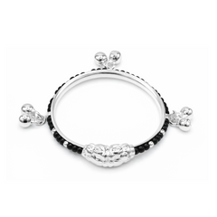 Silver Gungroo Nazariya Baby Kadas - Set of 2