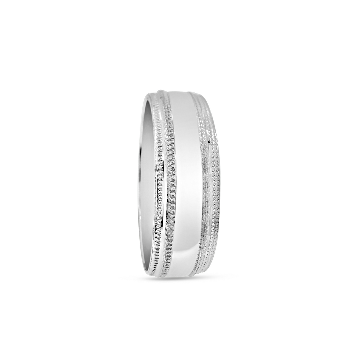 Platinum Millgrain Band