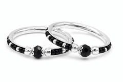 Silver Nazariya Baby Kadas - Set of 2