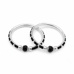 Silver Nazariya Baby Kadas - Set of 2