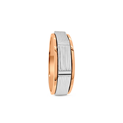 Platinum Rose Gold Spinner Band