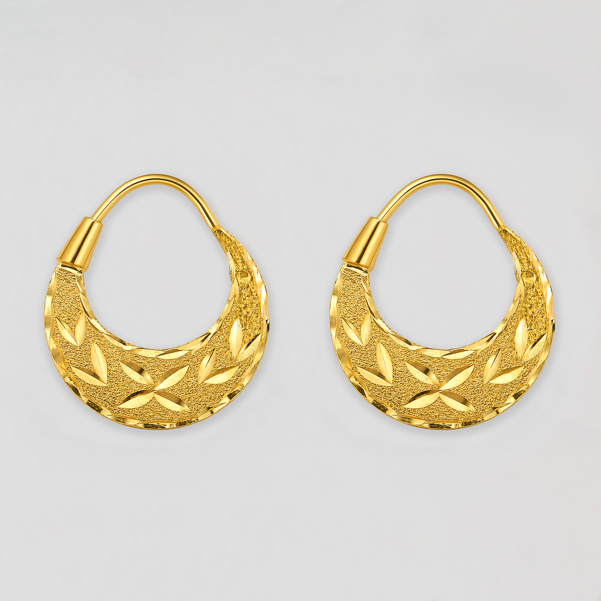 22K Gold Men's Nattiyan Earrings