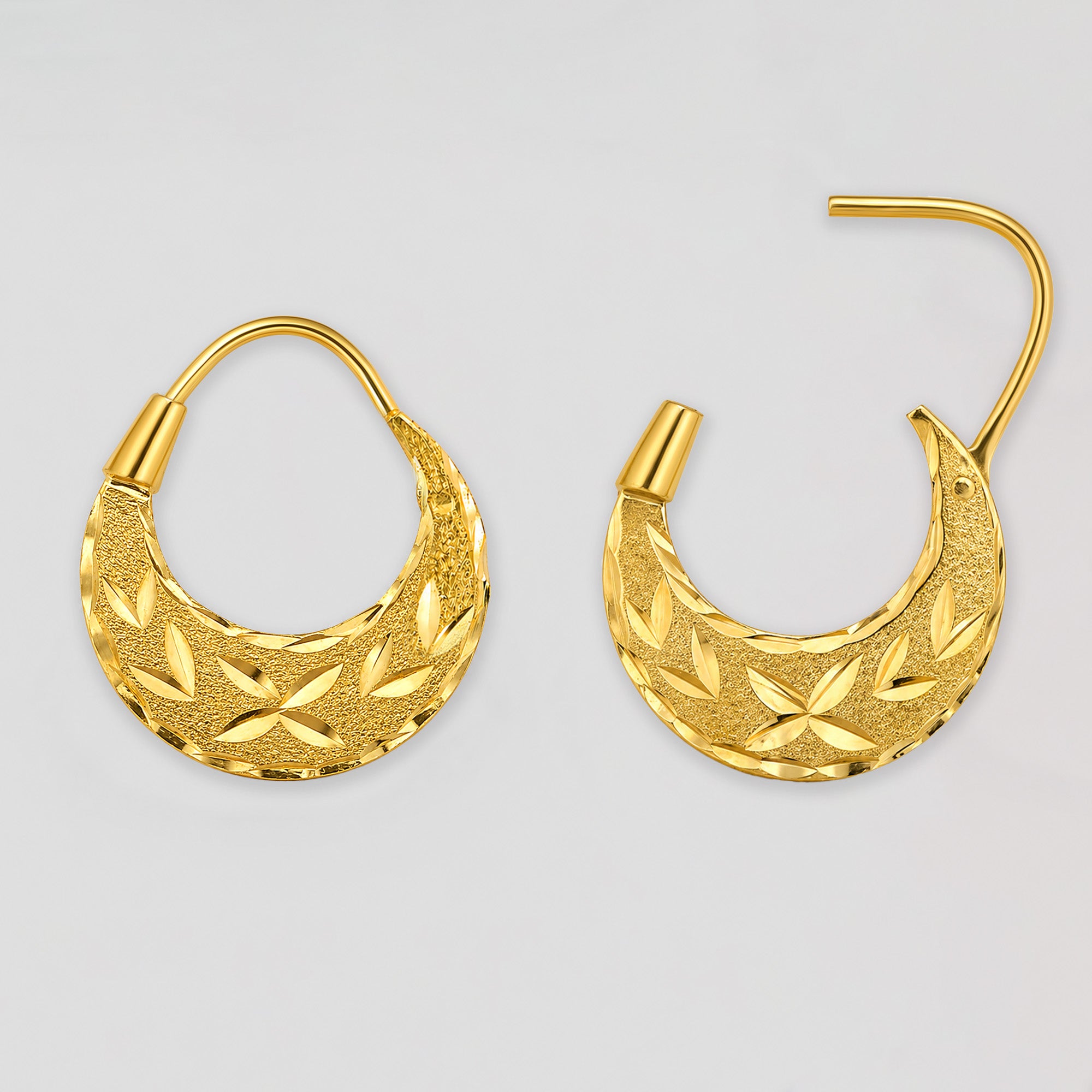 22K Gold Men's Nattiyan Earrings