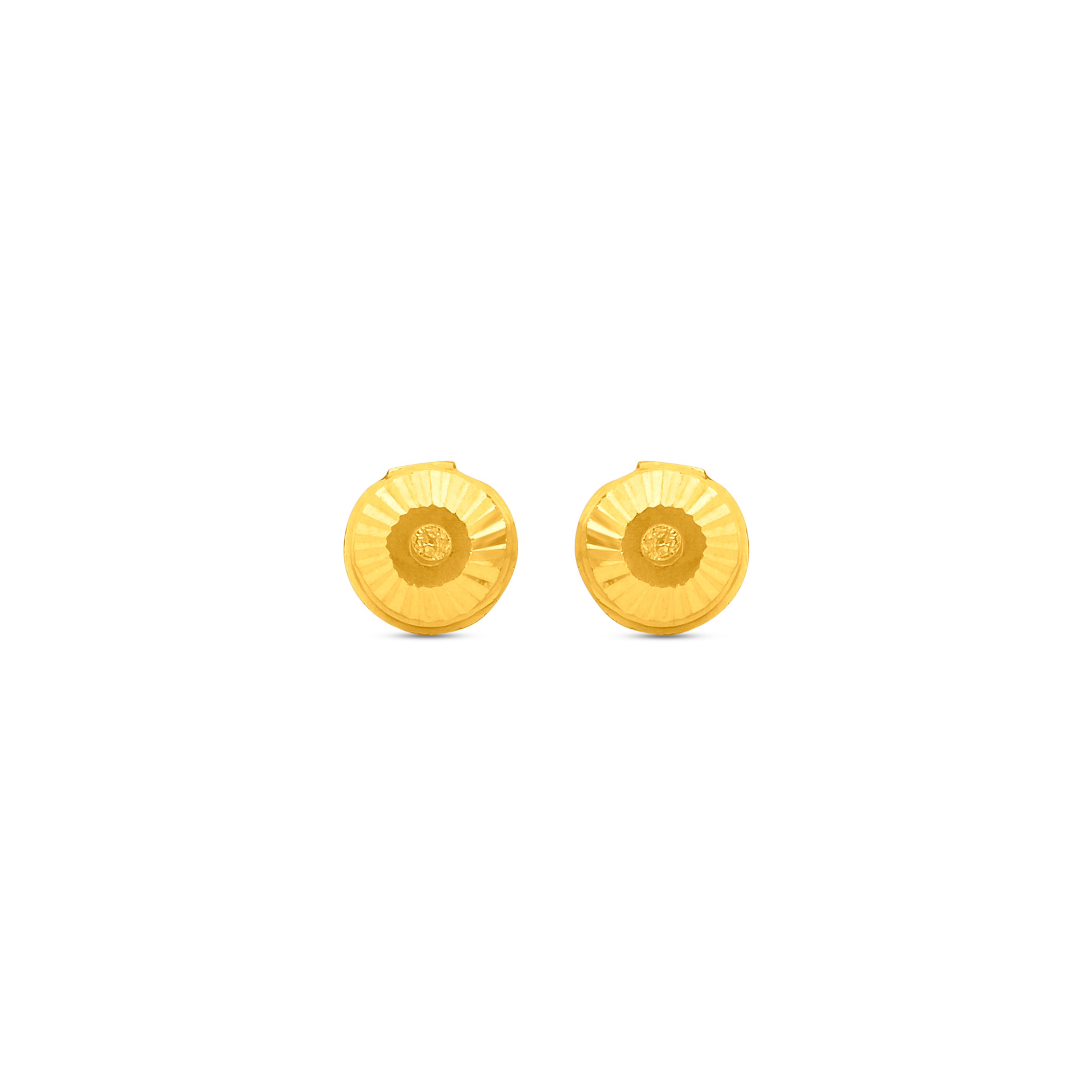 22K Gold Reversible Stud Earrings
