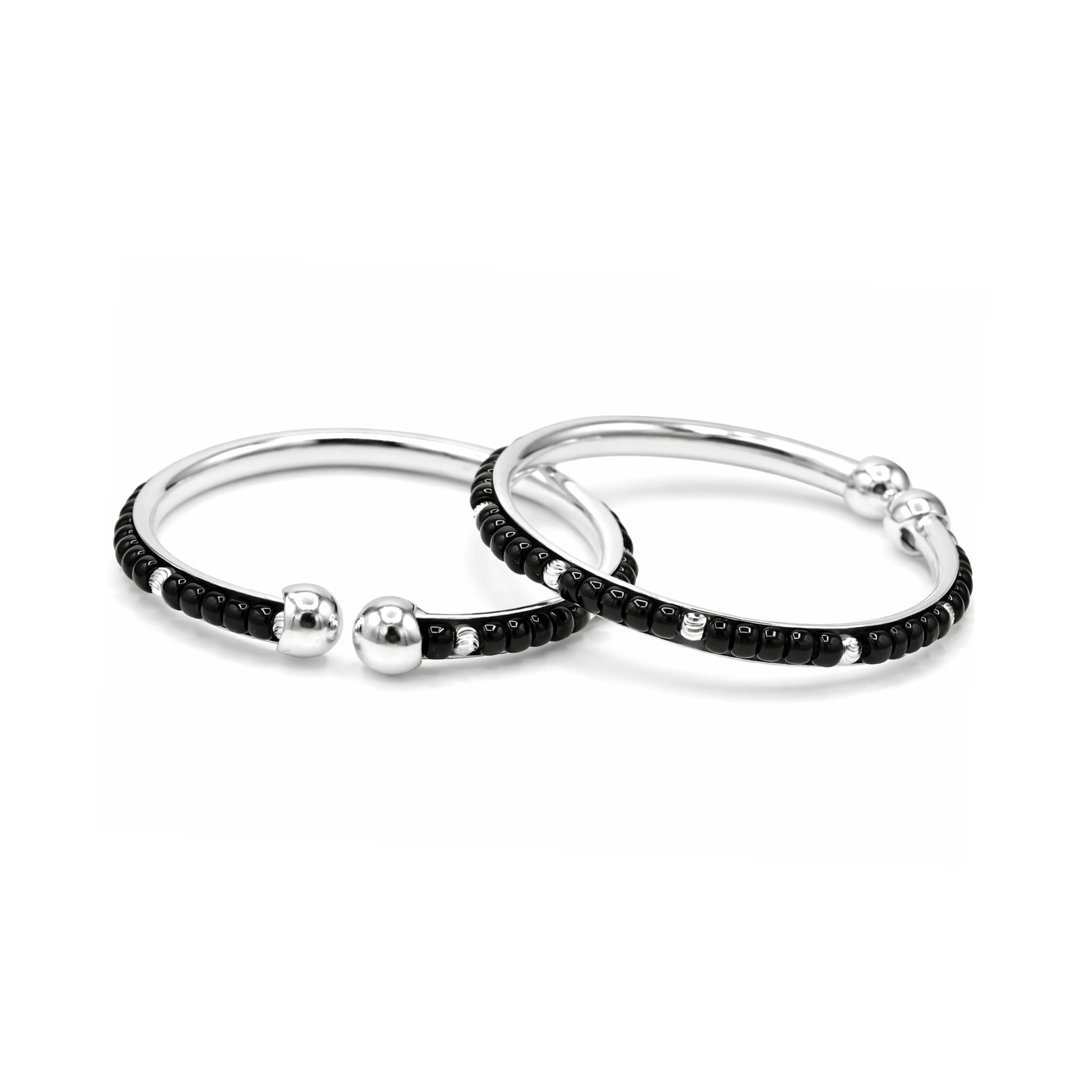 Silver Nazariya Baby Kadas - Set of 2