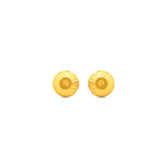 22K Gold Reversible Stud Earrings