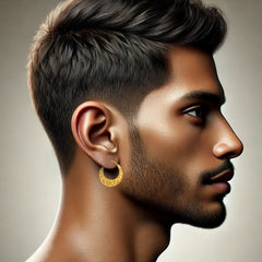 22K Gold Men's Nattiyan Earring