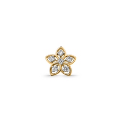 18K Gold Marquise Petal Diamond Nose Pin