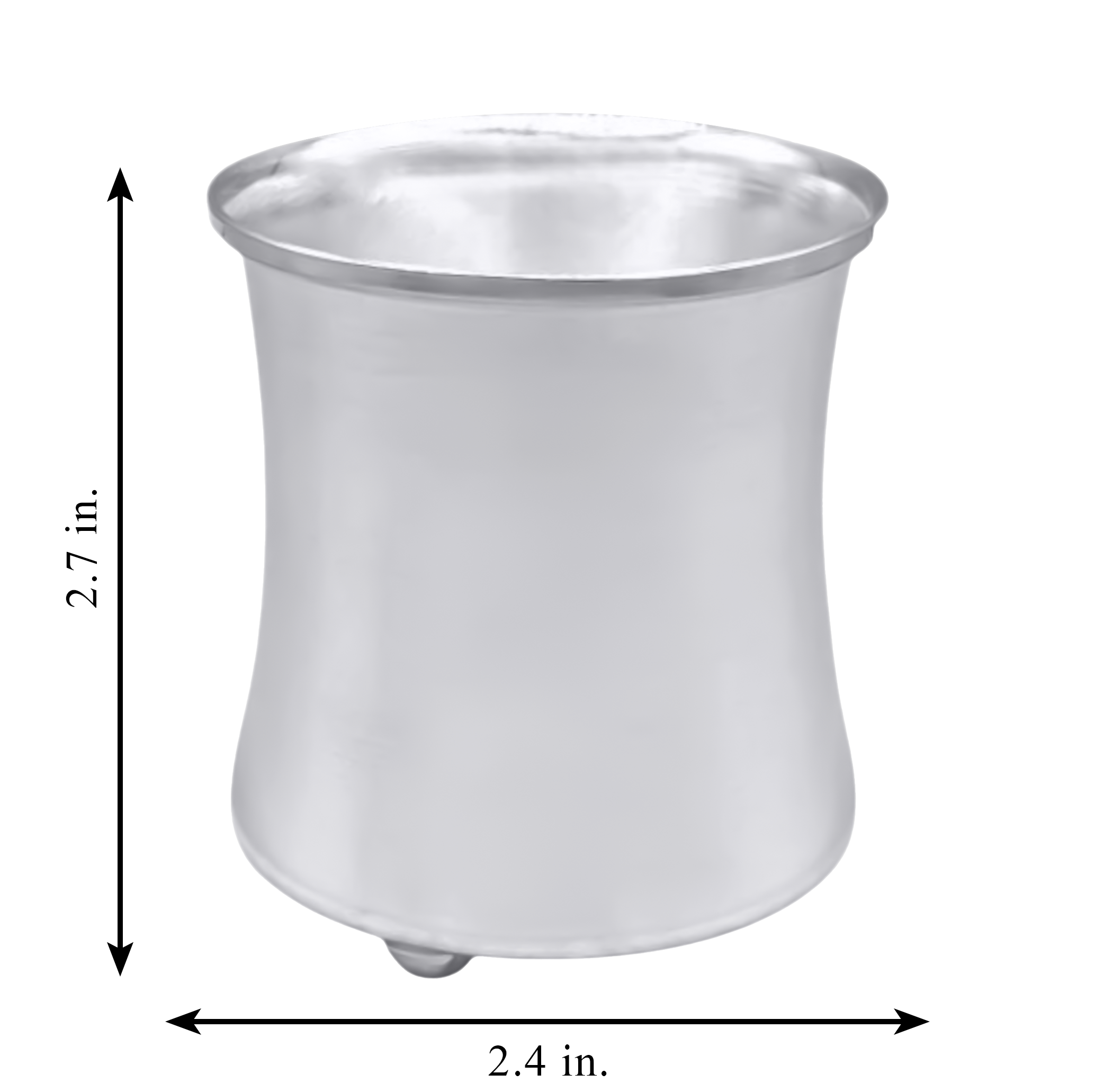 Silver Plain Panchpatra