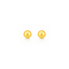 22K Gold Ball Stud Earrings
