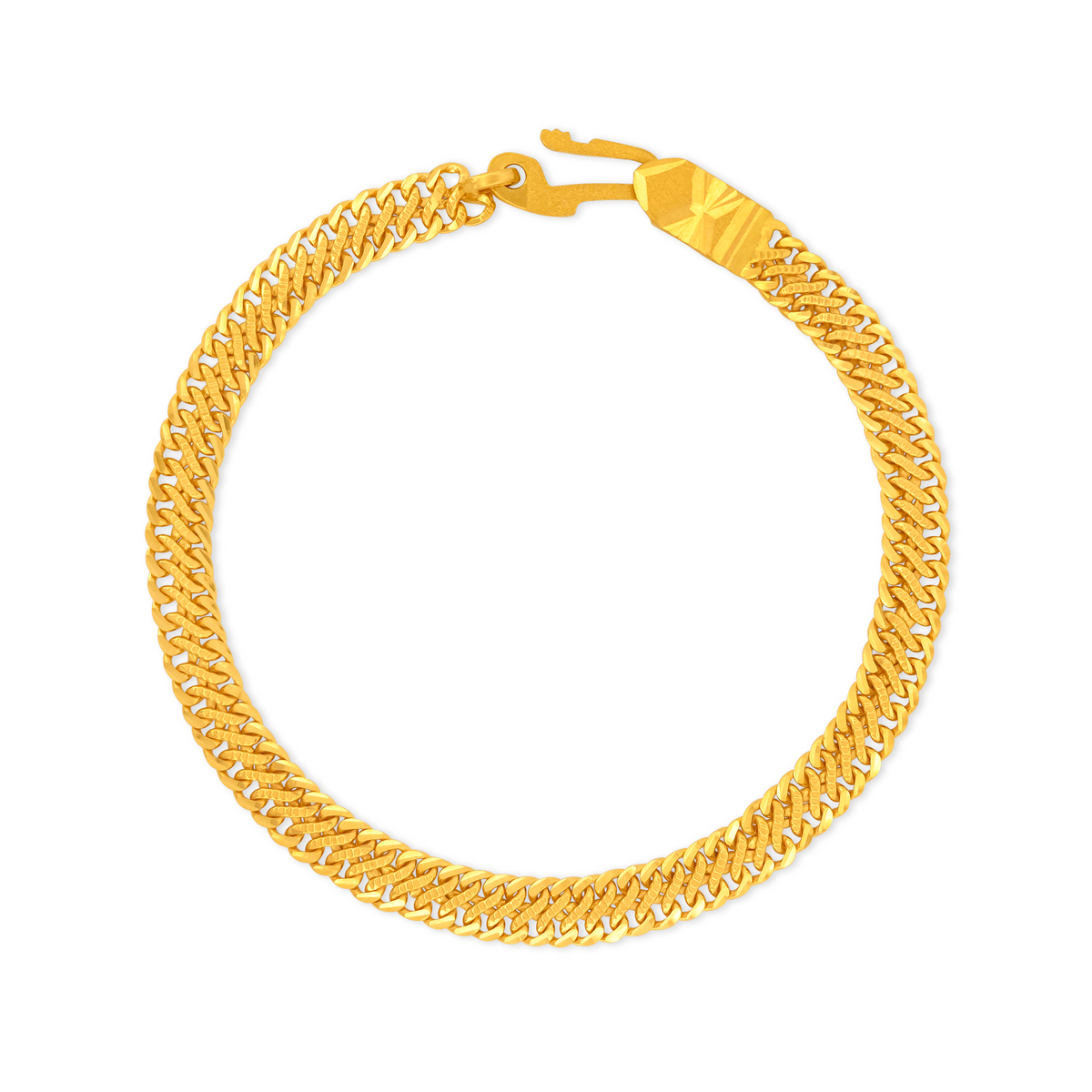 22K Gold Handmade Link Bracelet