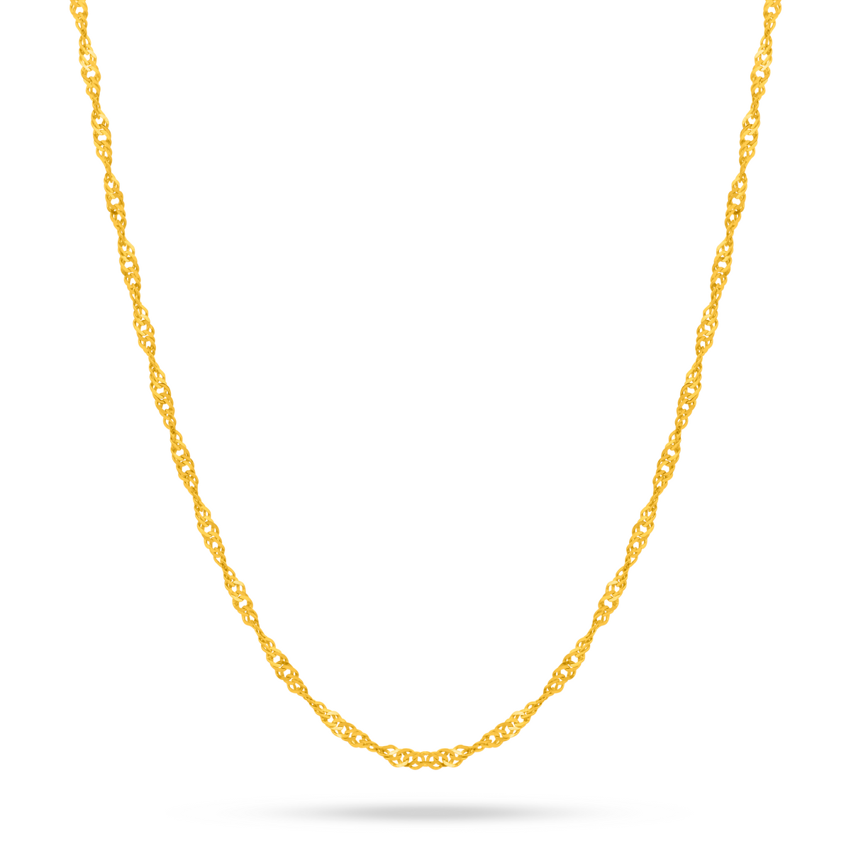 22K Gold Lite Disco Chain - 18"