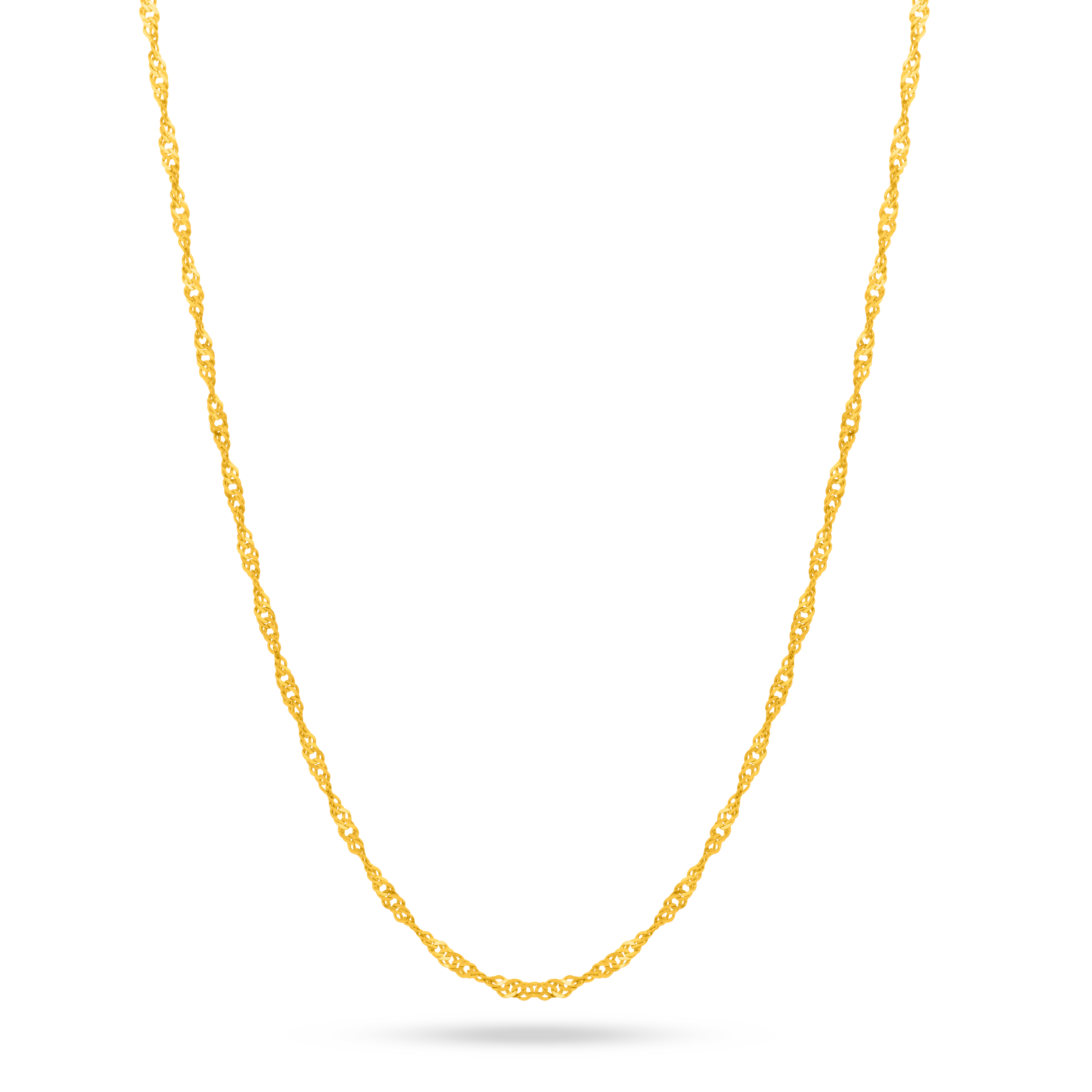 22K Gold Lite Disco Chain - 18"