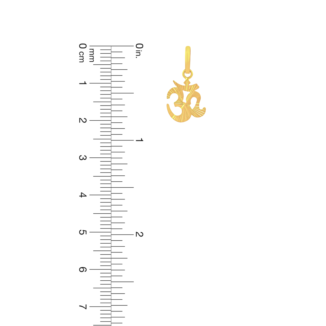 22K Gold Spiritual Harmony Gold Om Pendant