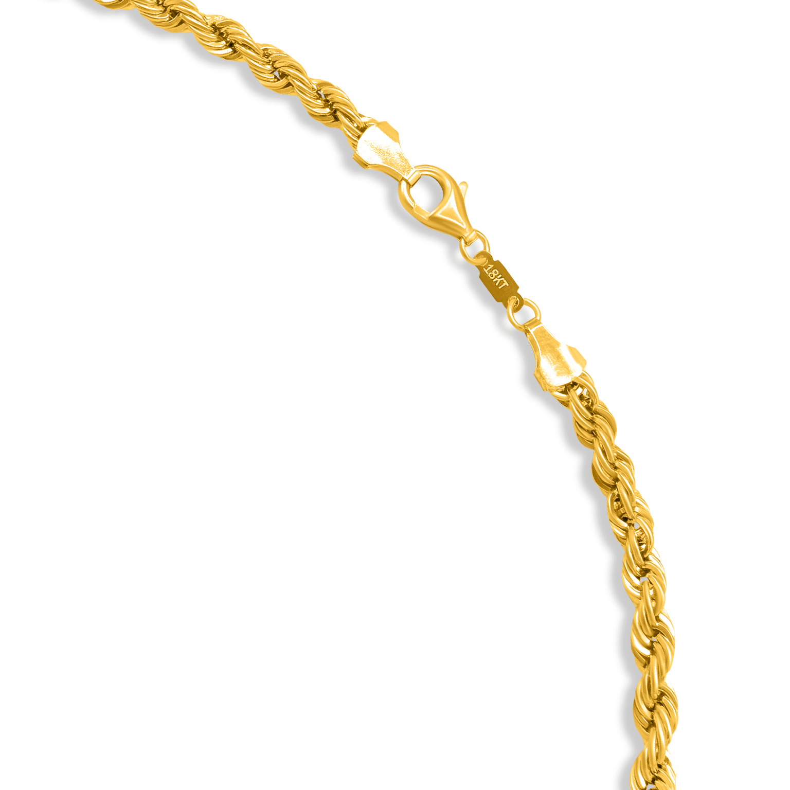 18K Gold Rope Chain - 19.50"