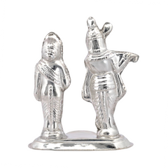 Silver Radha Krishna Eternal Love Idol