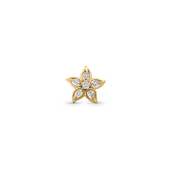 18K Gold Marquise Petal Diamond Nose Pin