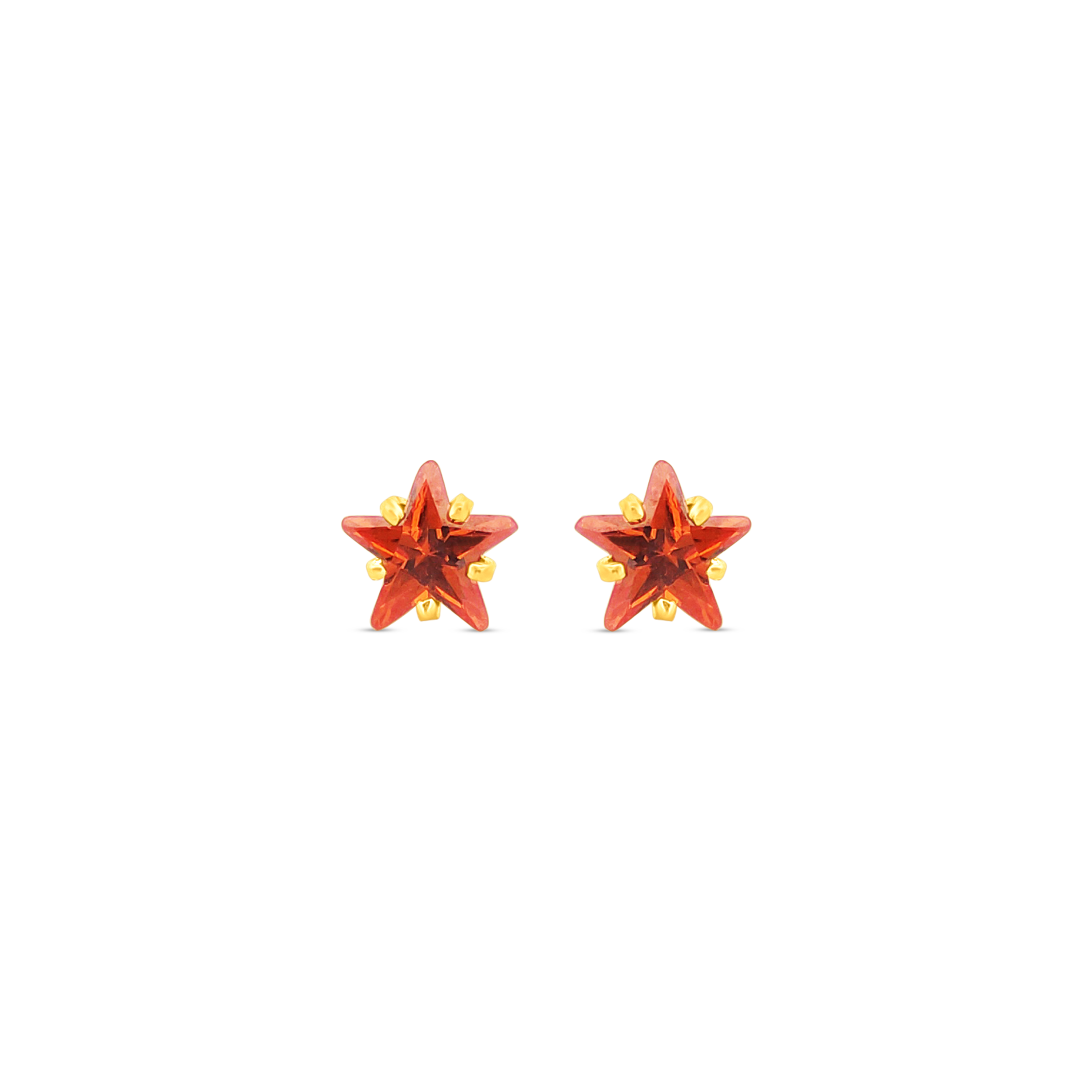 22K Gold Starburst Stud Earrings