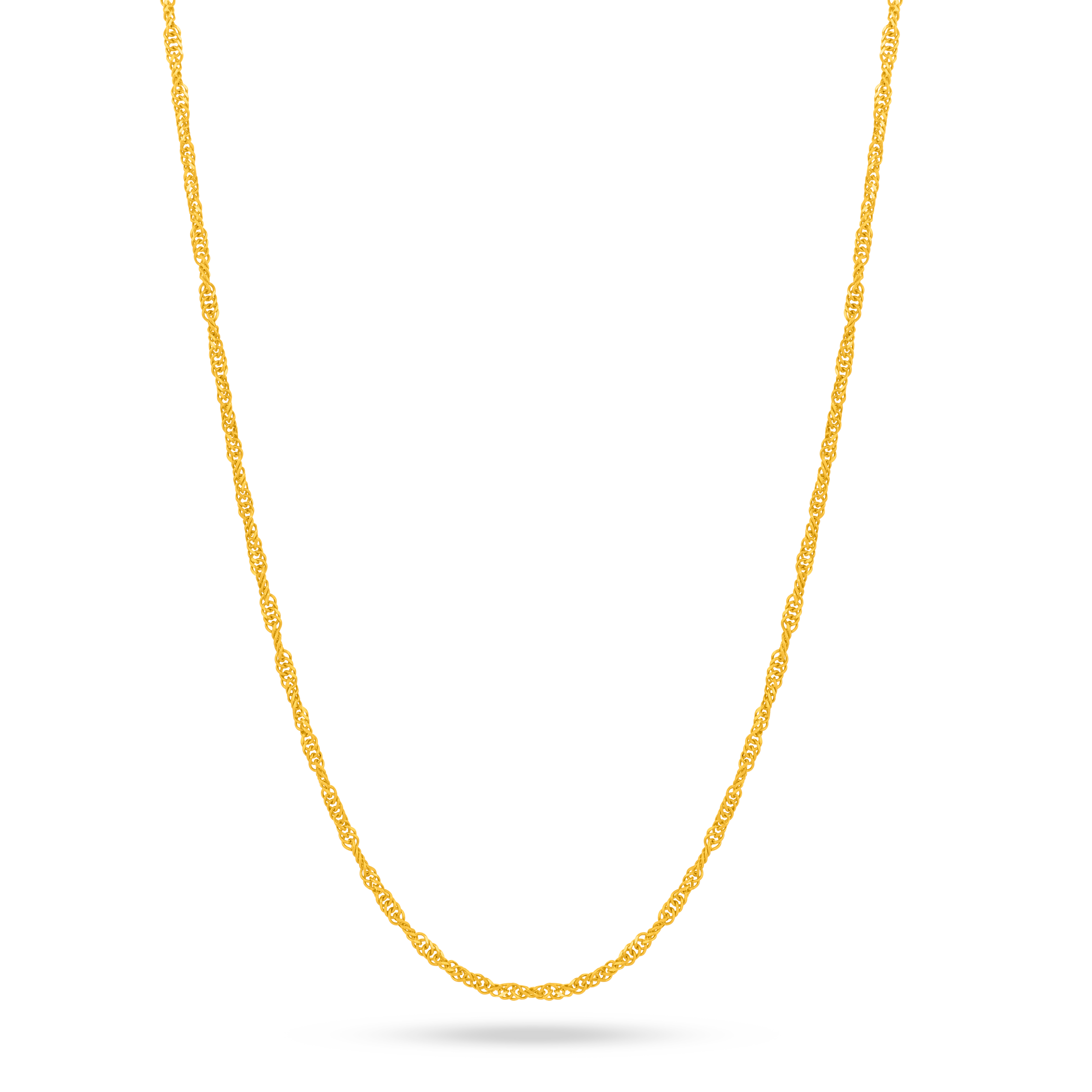 22K Gold Lite Disco Chain - 18"