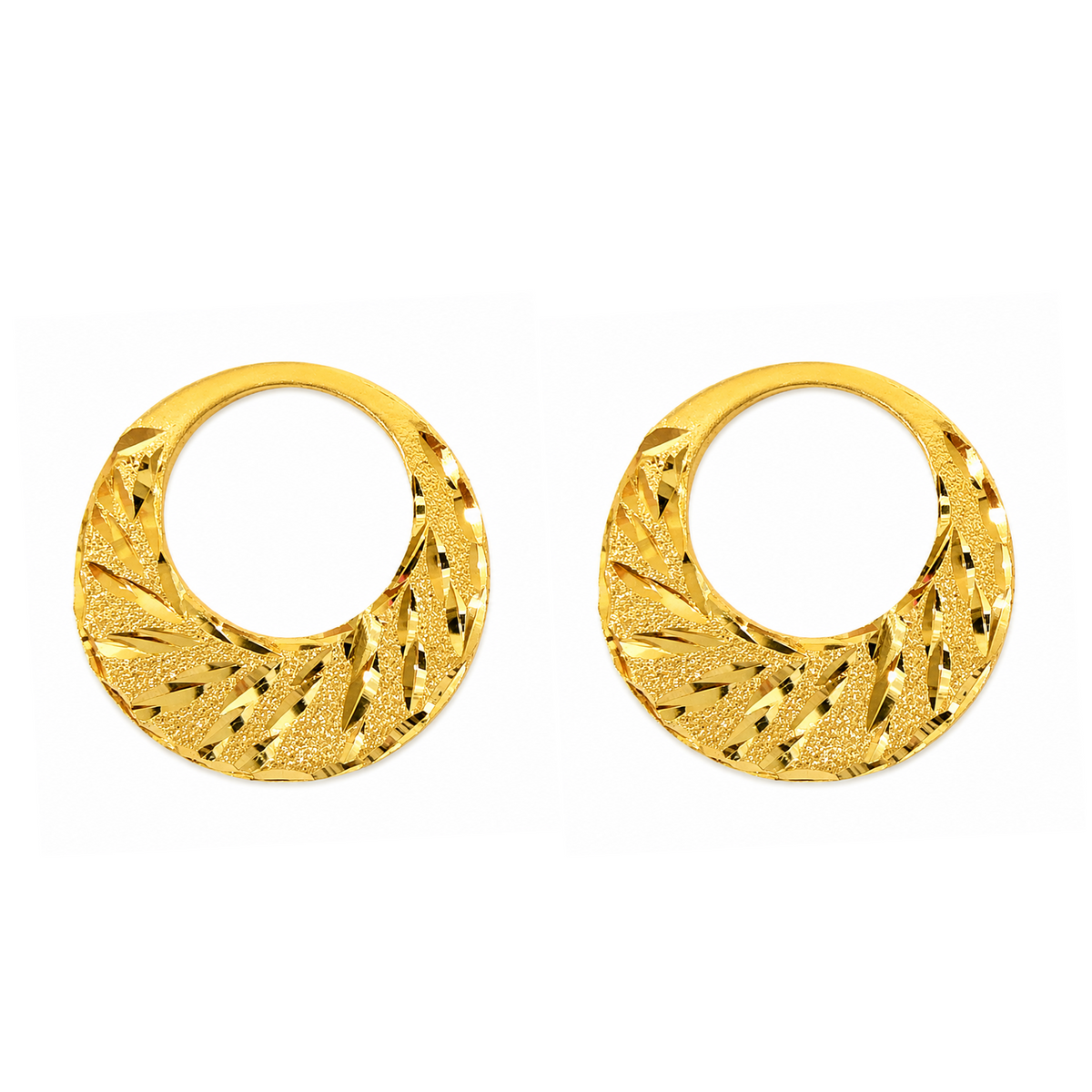 22K Gold Men's Nattiyan Earrings