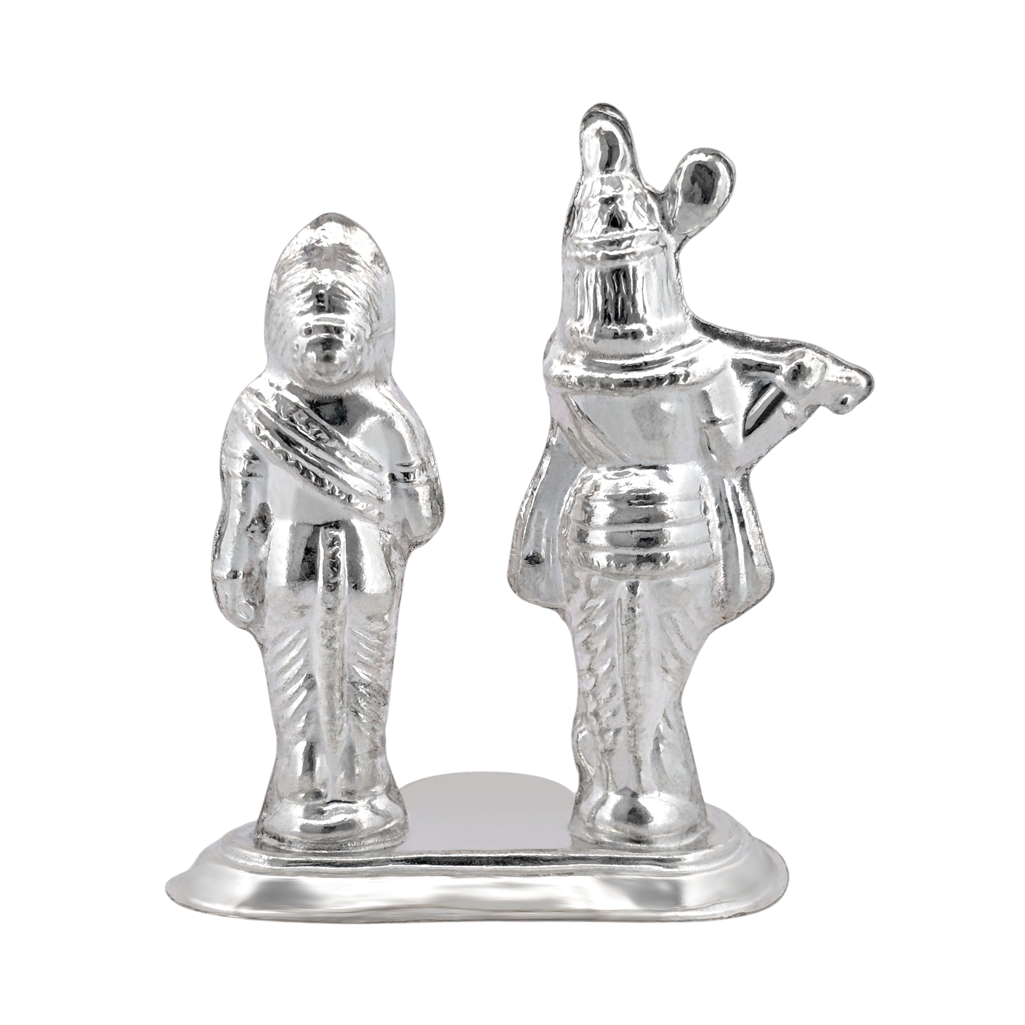 Silver Radha Krishna Idol