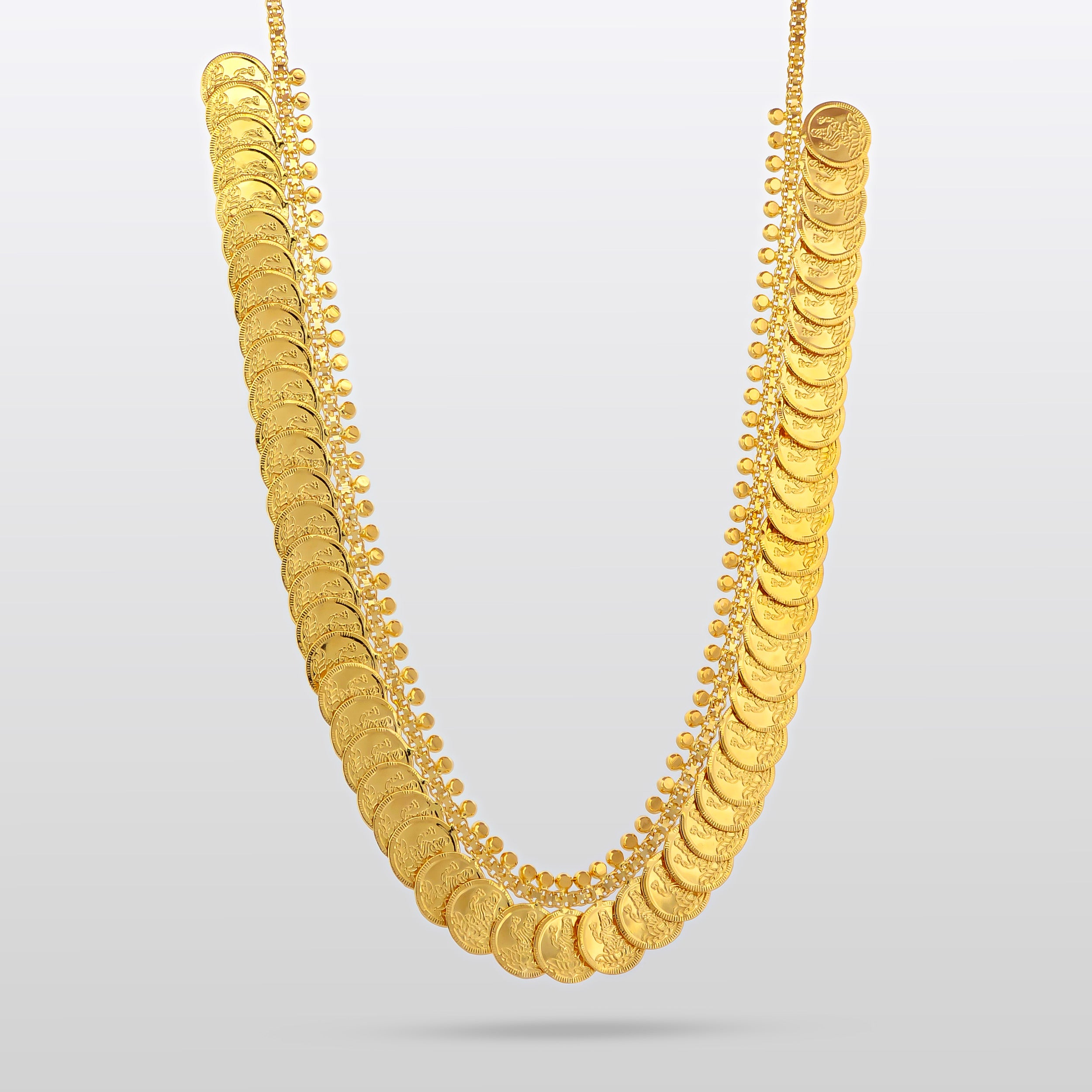 22k Gold Laxmi Necklace